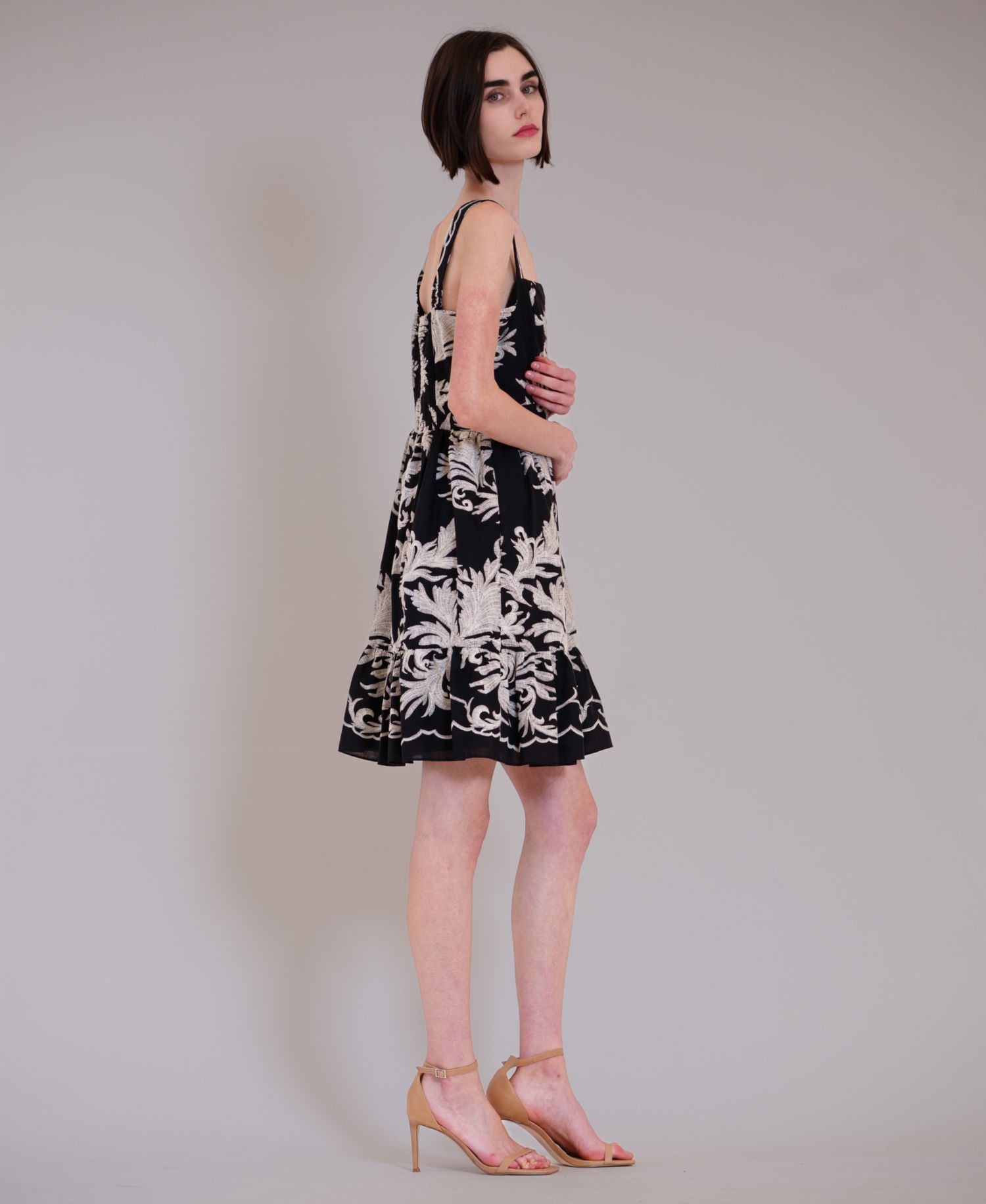 Women's Sleeveless Square Neck Short Dress