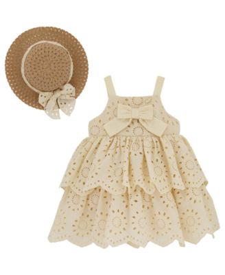 Baby Girls' Eyelet Sundress and Hat