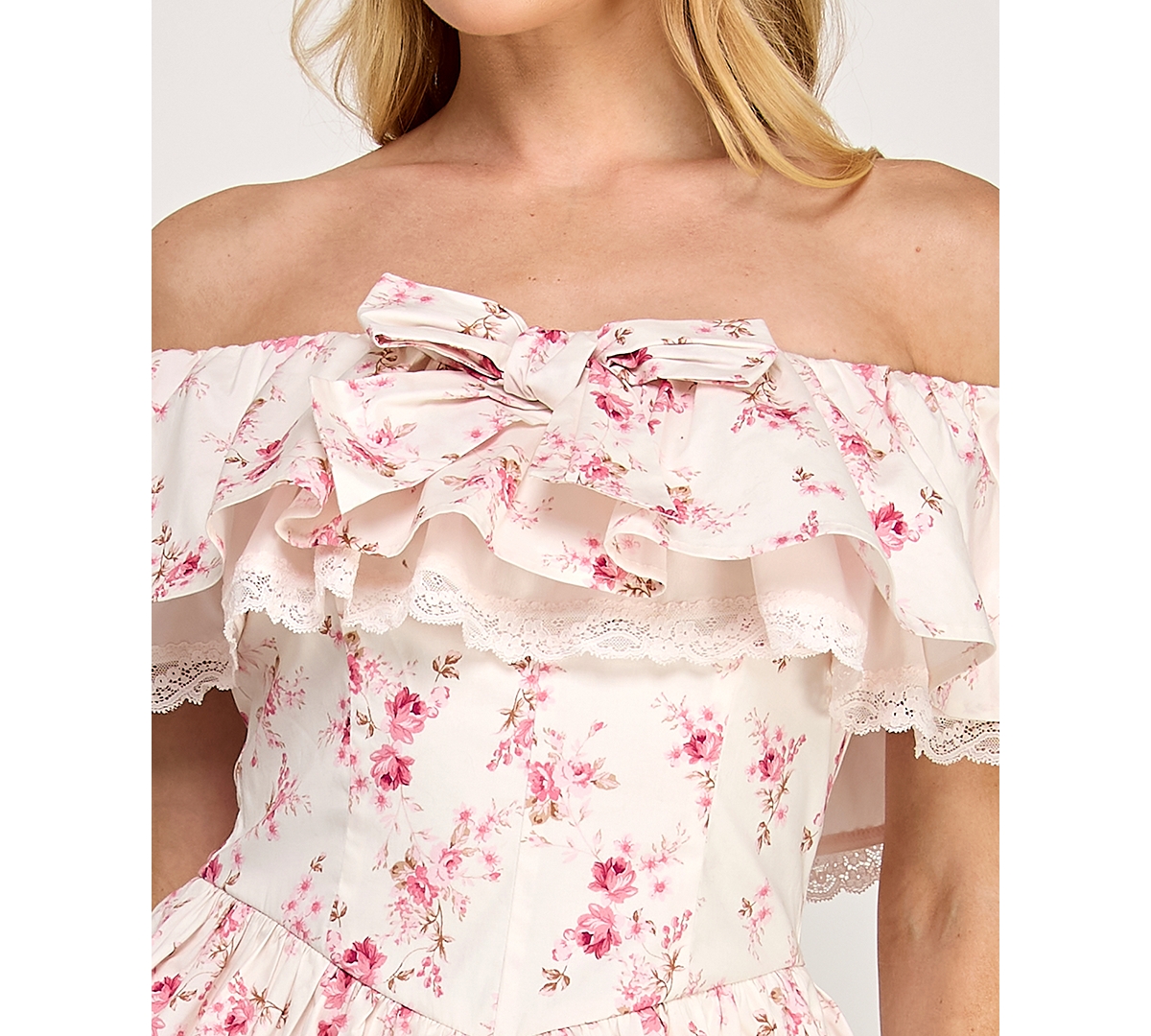 Row A Women's Off-The-Shoulder Mini Dress