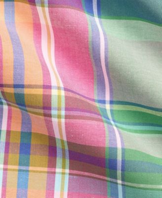 Baby Boys' Plaid Poplin Shirt and Flex Abrasion Pants, 2-Piece Set