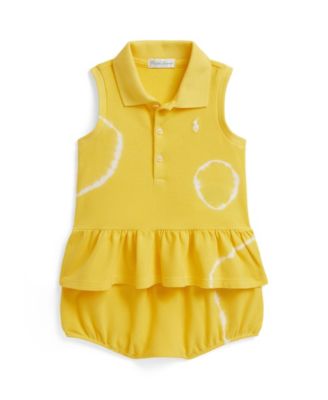 Baby Girls' Tie-Dye Mesh Sleeveless Polo Shirt and Bloomer, 2-Piece Set