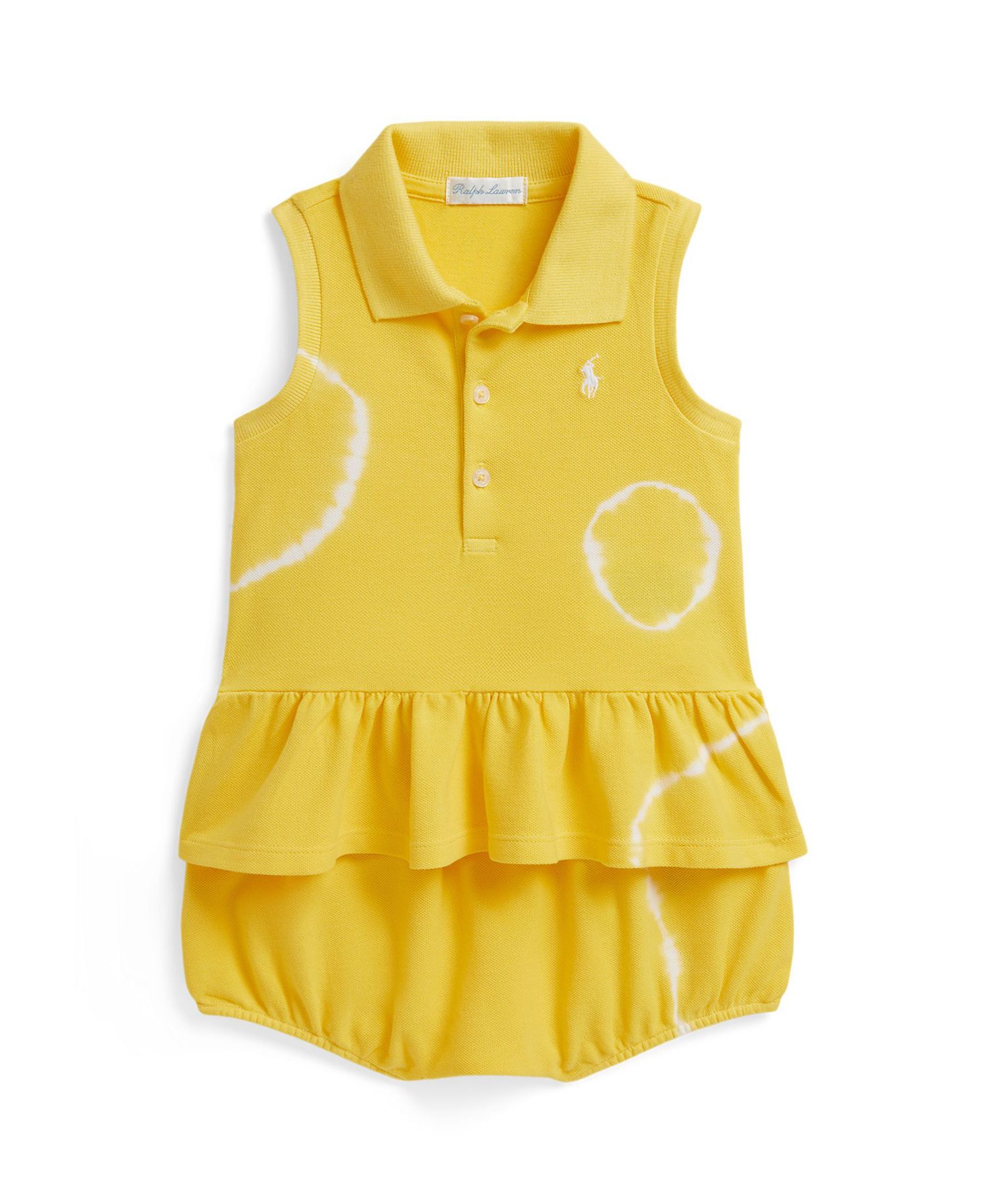 Baby Girls' Tie-Dye Mesh Sleeveless Polo Shirt and Bloomer, 2-Piece Set