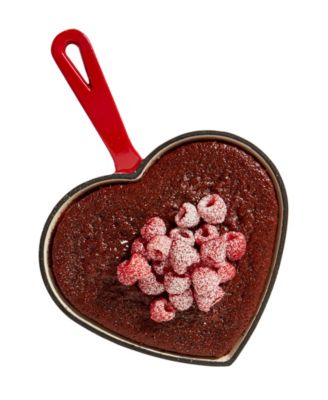 9" Enameled Cast Iron Heart-Shaped Skillet