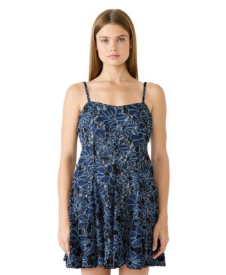 Juniors' Sweetheart Neck Ender Dress