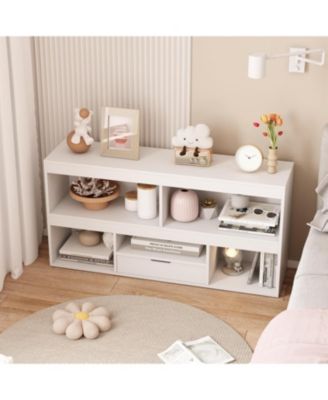 Toy Storage Organizer 6 Cubes Kids Bookshelf Wooden Storage Cabinet Playhouse Shelves Cabinet for Boys Girls Toy Bookcase Playroom, Classroom