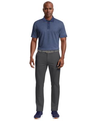 Men's Linear Jaspe Print Polo Shirt