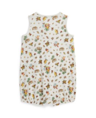 Baby Boys' Polo Bear Crewneck Bubble Shortall