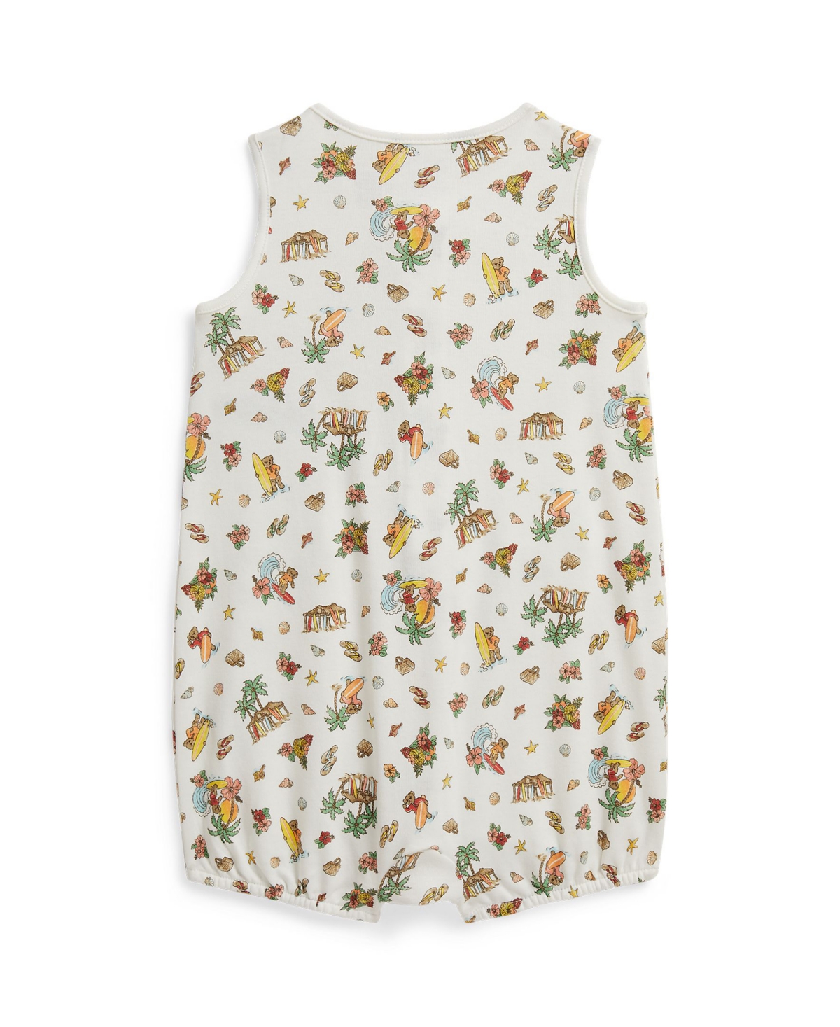 Polo Ralph Lauren Baby Boys' Bear Crewneck Bubble Shortall