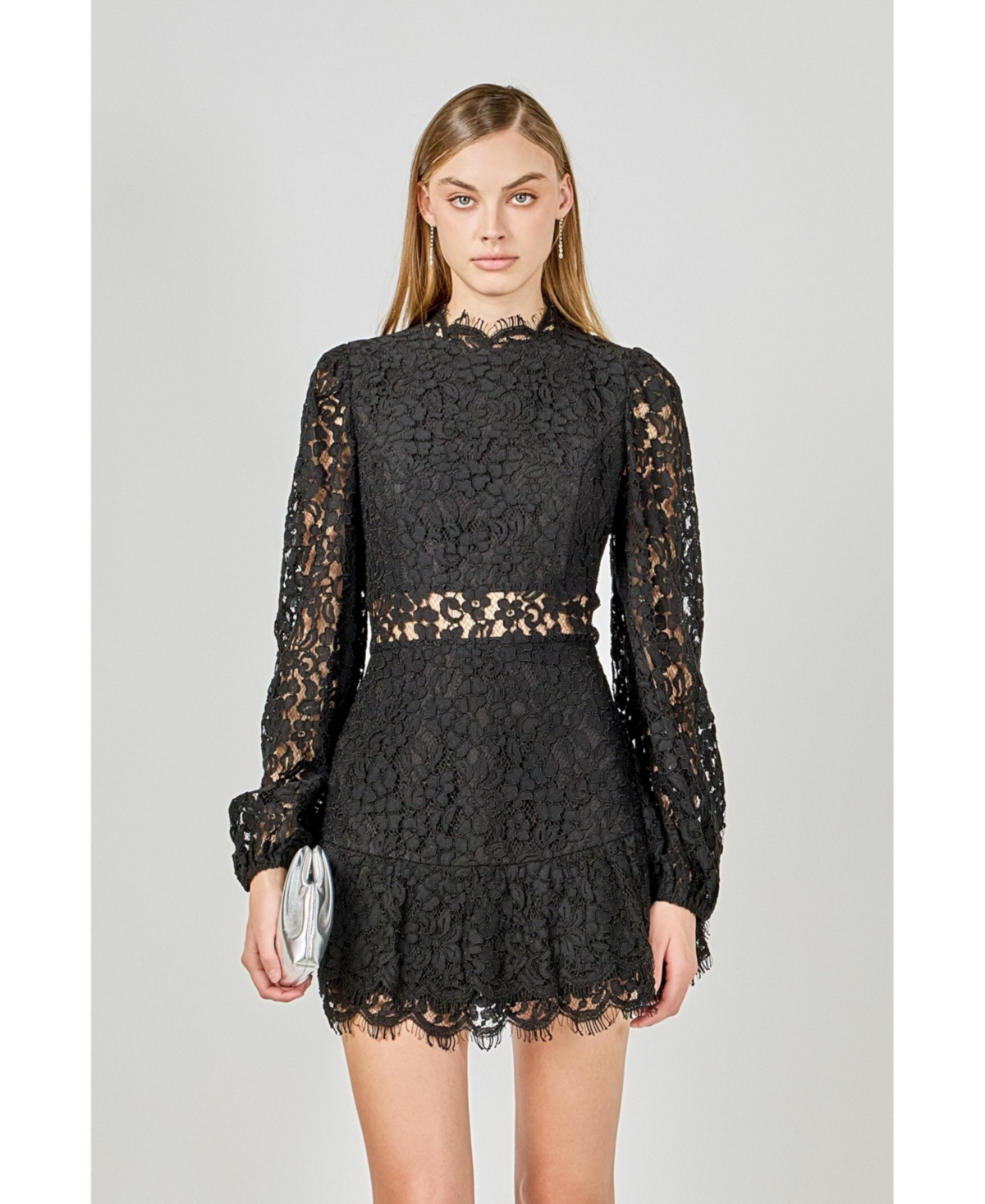 endless rose Women's Laced Cutout Mini Dress