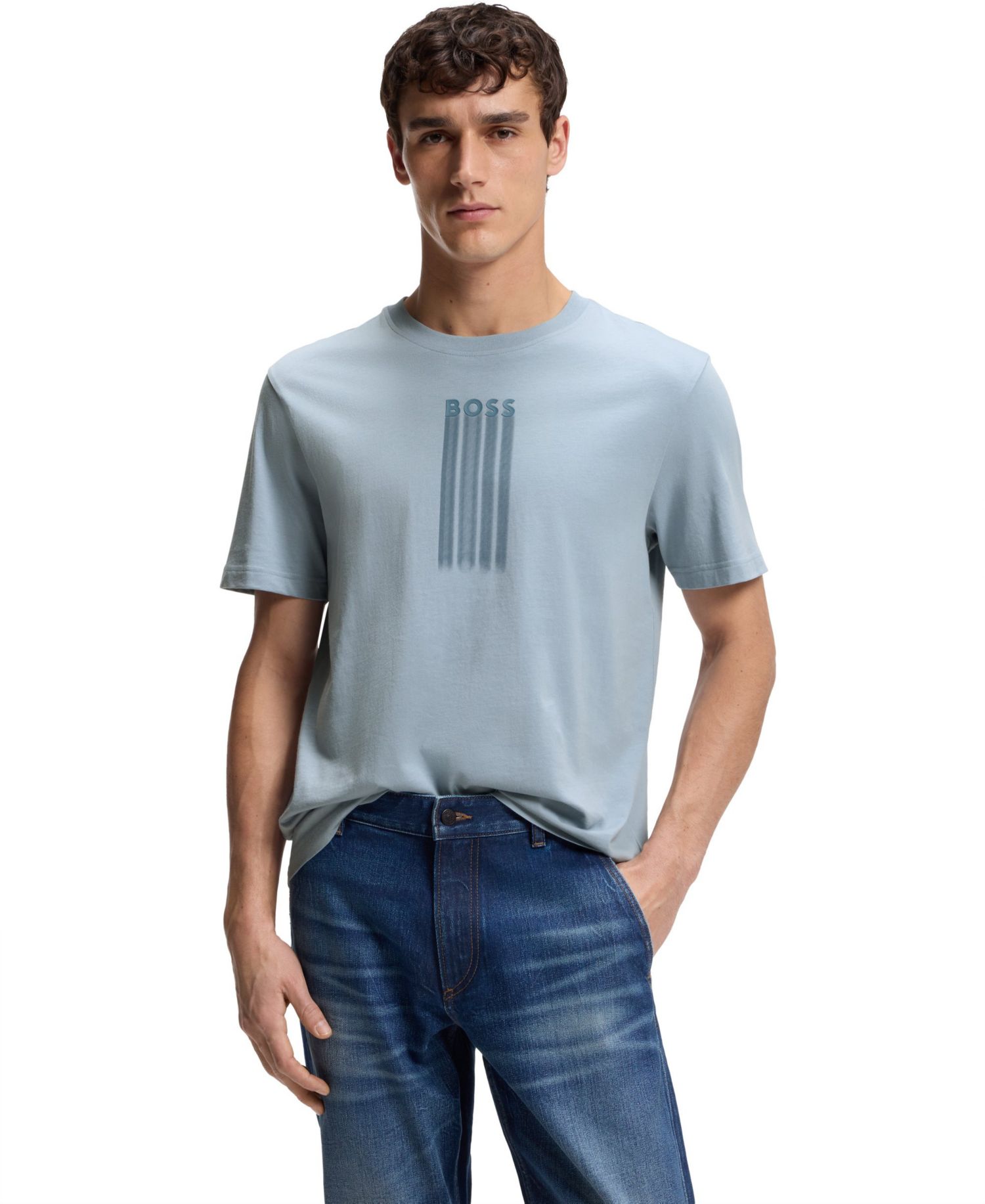 Men's Cotton-Jersey Logo Artwork T-Shirt