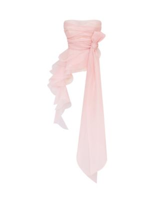 Womens Dreamy off-shoulder blouse with meringue flounces