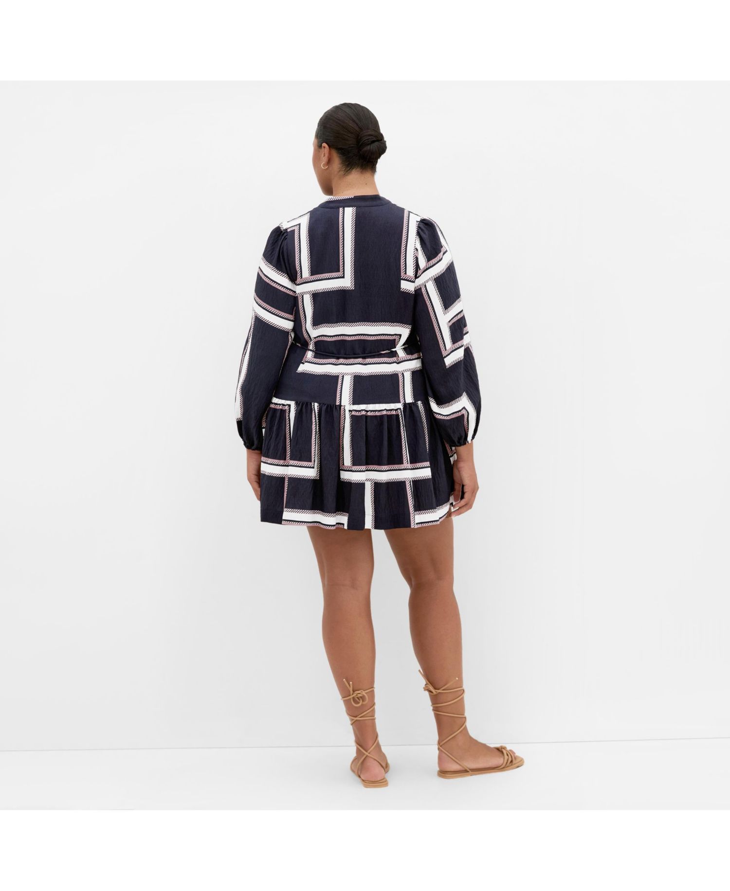 Plus Size Laurie Print Mini Dress