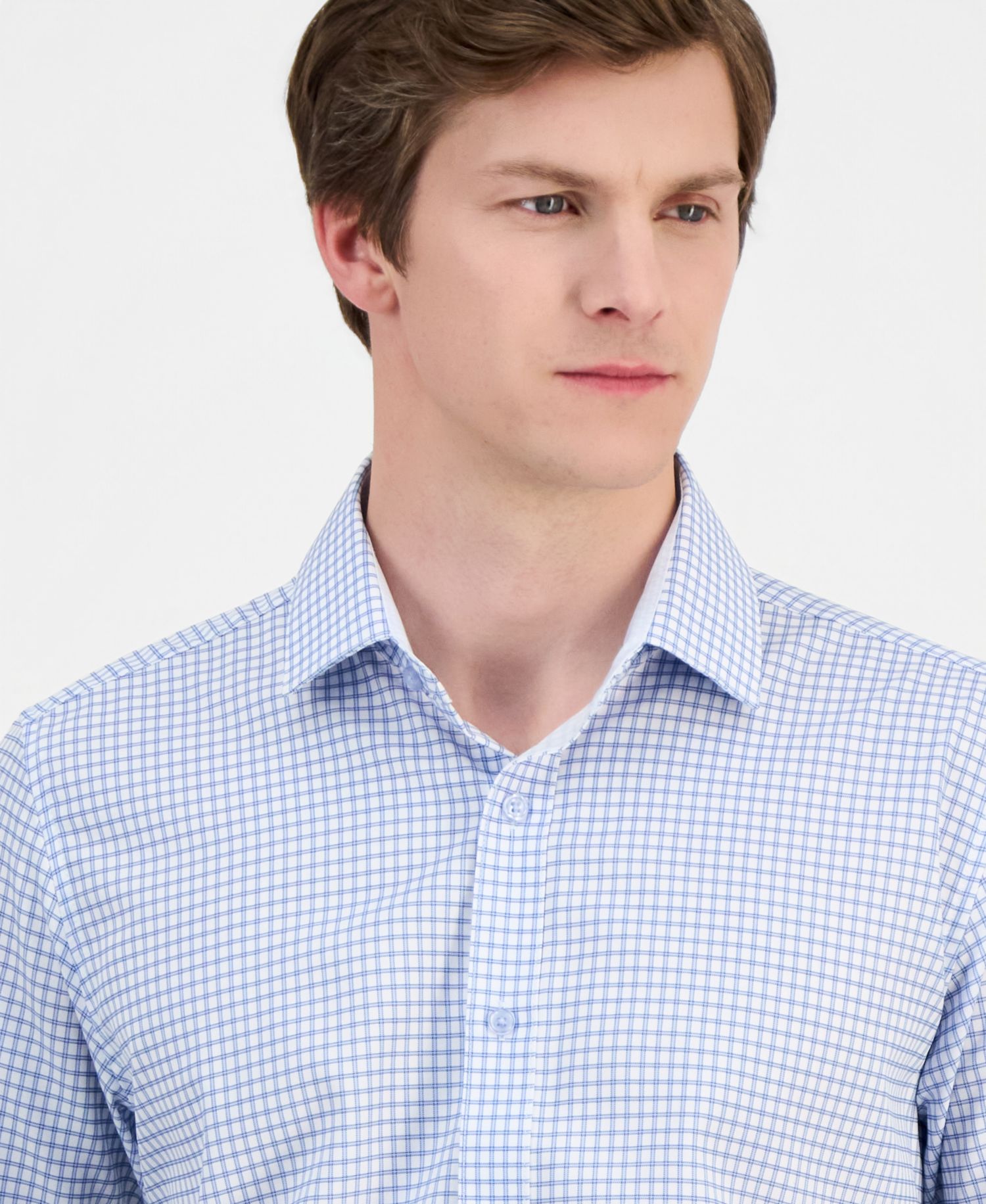 Men's Slim-Fit Performance Four-Way Stretch Dress Shirt