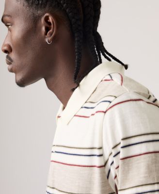 Levi's Men's Merritt Striped Collared Polo Shirt