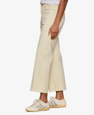 Women's The Marine Mid Rise Cropped Wide-Leg Jeans 