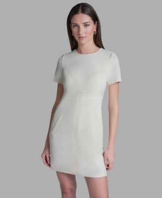 Women's Crewneck Shift Mini Dress