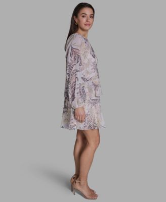 Women's Tiered Crewneck Shift Dress