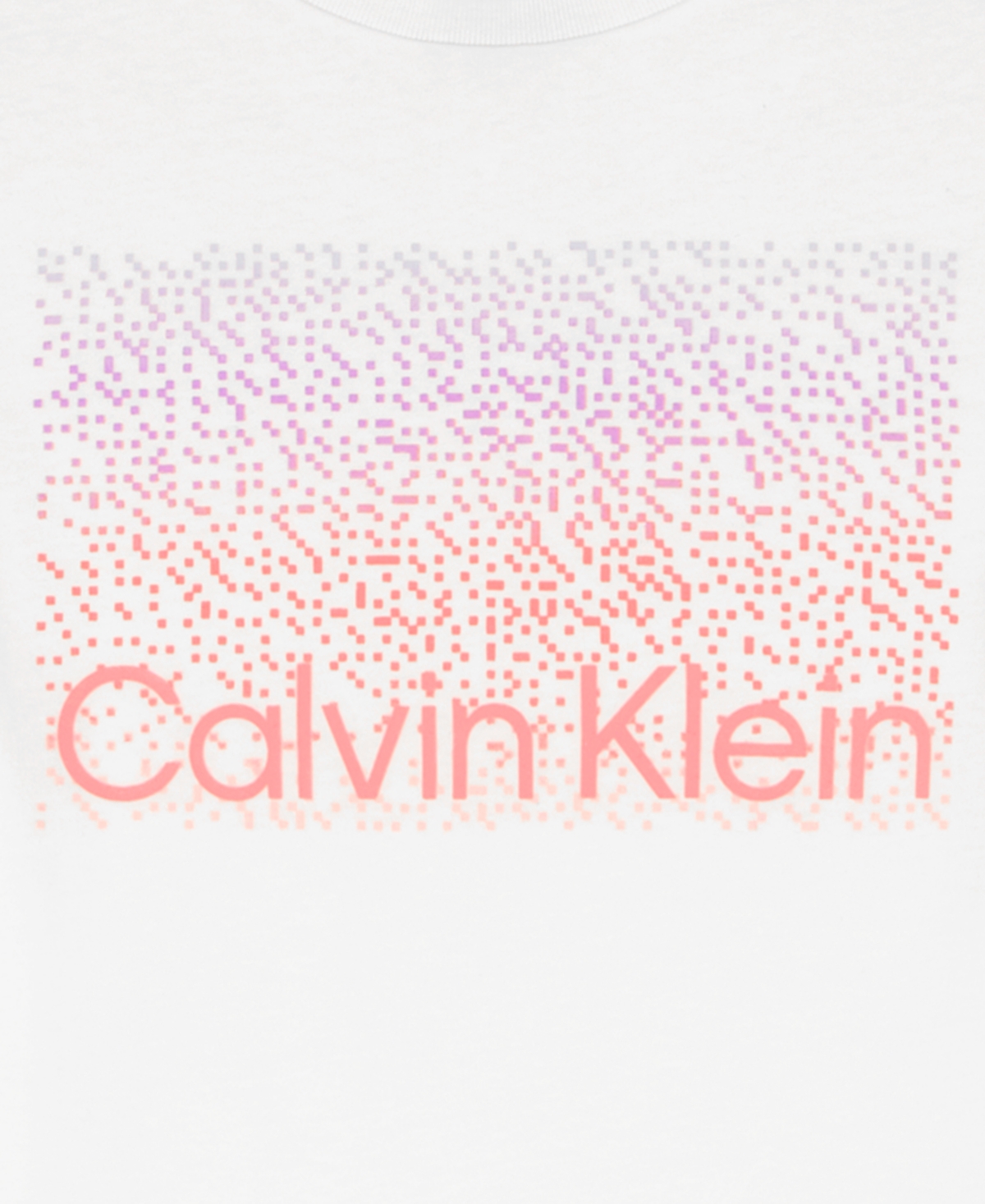 Calvin Klein Girls' 7-16 Ck Ombre Logo Short-Sleeve T-Shirt