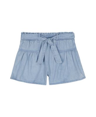 Girls' 7-16 Paper Bag Waist Shorts