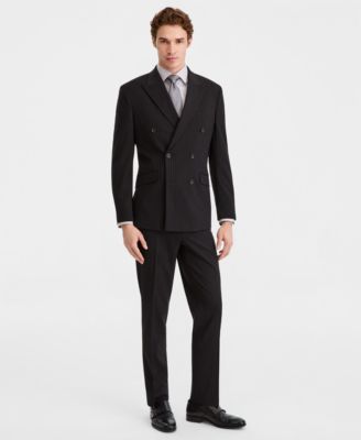 Men's Double-Breasted Slim-Fit Nested Suit