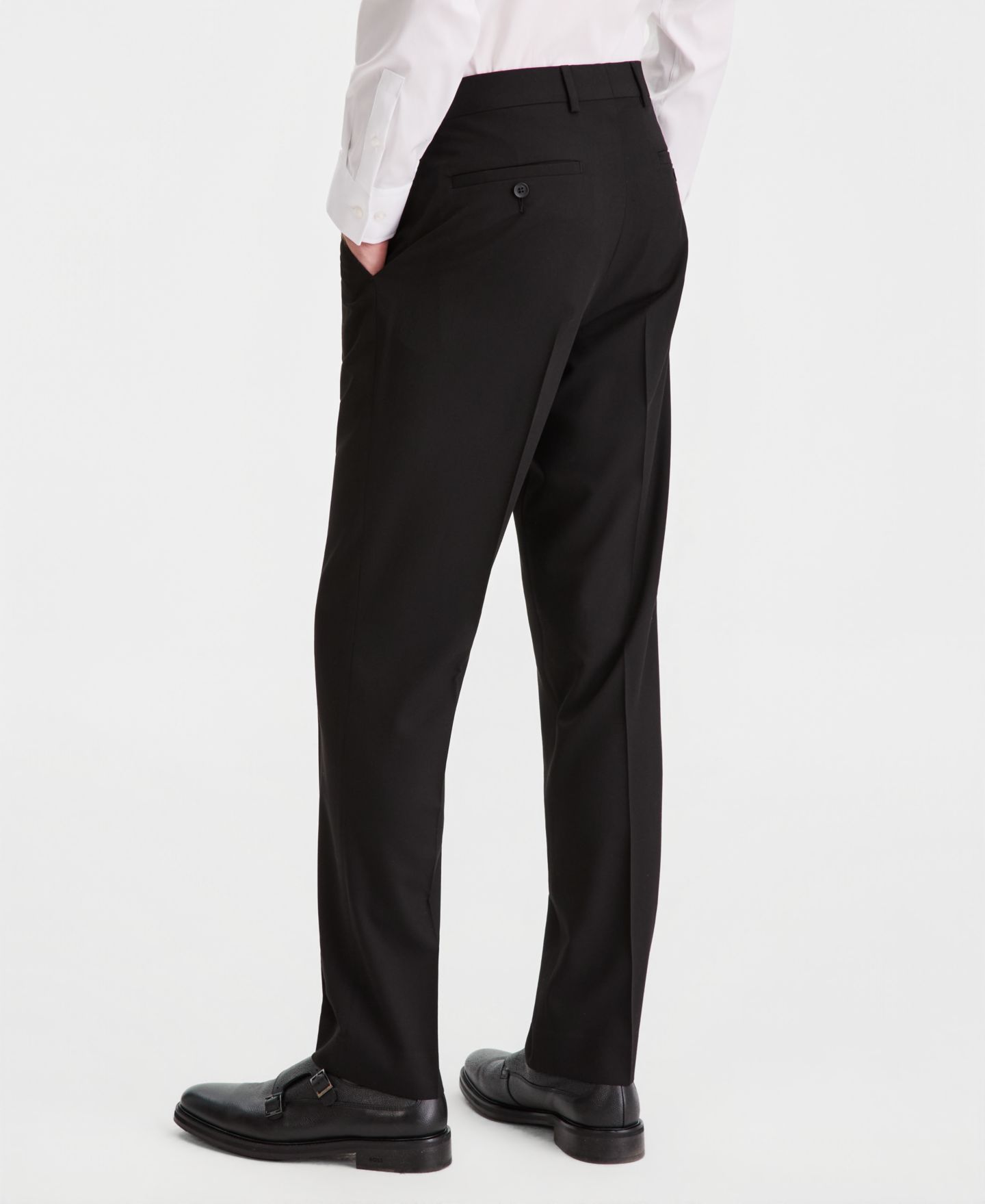 Мужские комплекты Kenneth Cole Reaction Double-Breasted Slim-Fit 2-Piece Suit, цвет: Чёрный, вариант 1 — фото 5