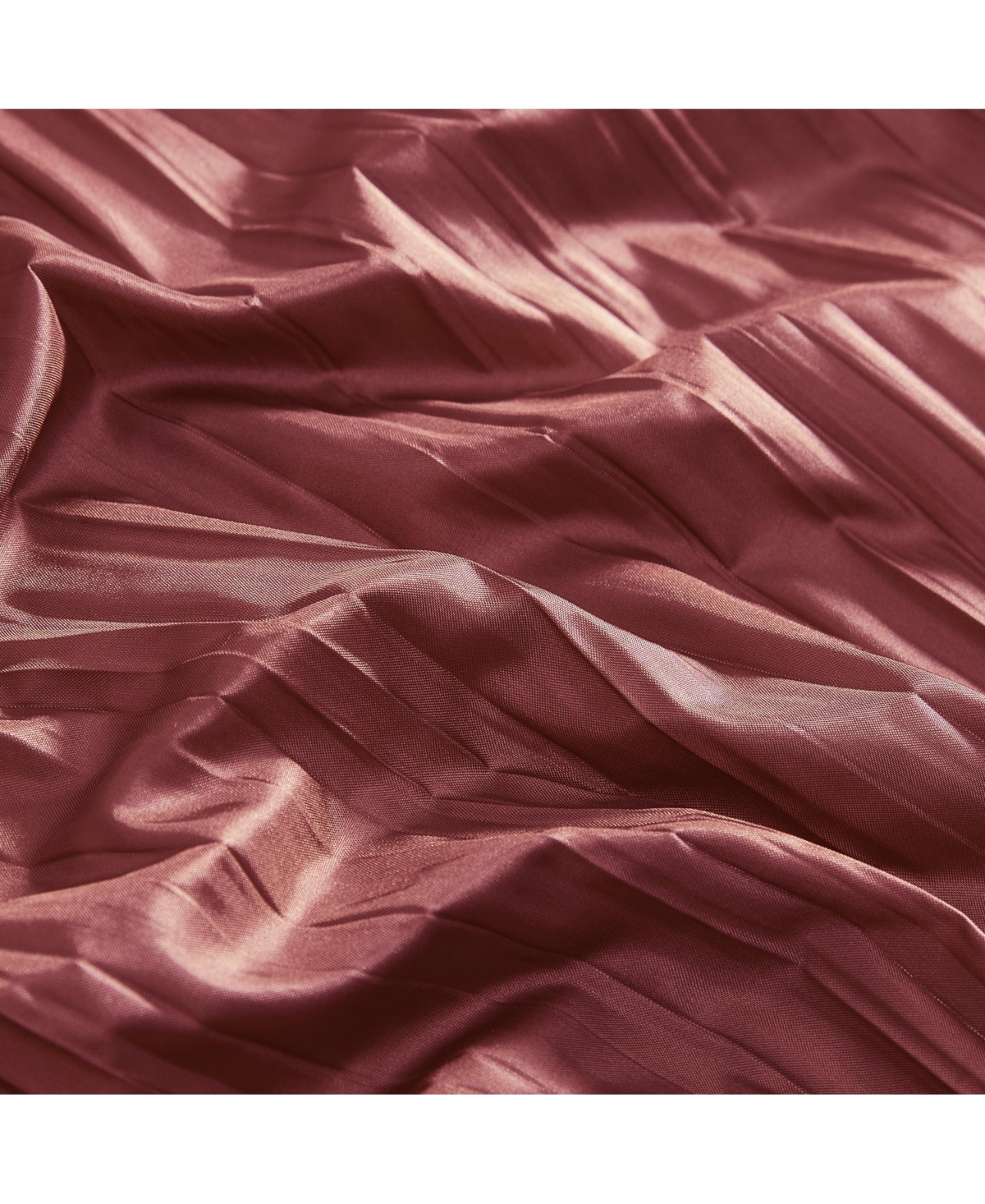 Elrene Home Fashions Athena Faux Silk Window Curtain Scarf Set