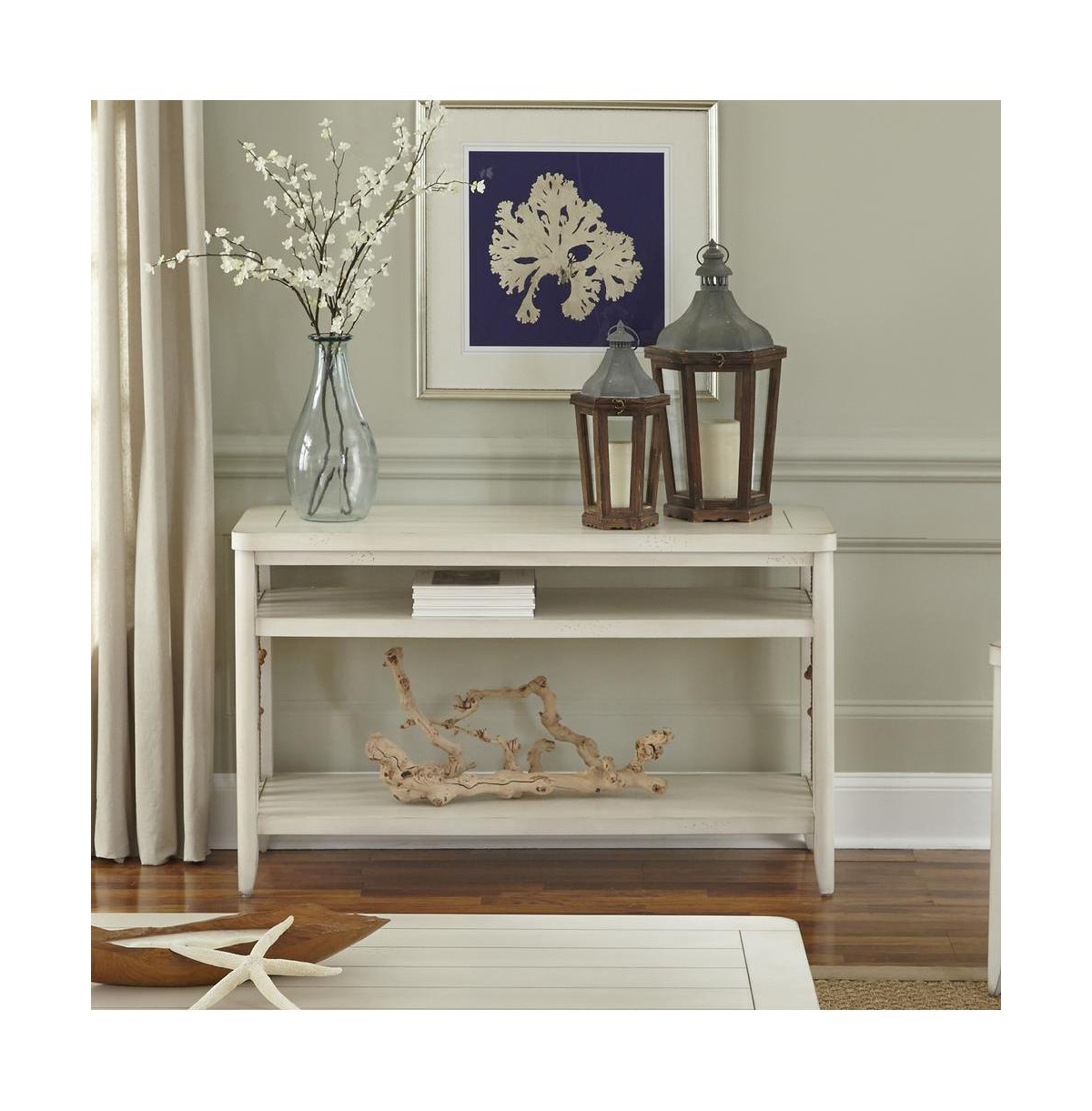 Liberty Furniture Industies, Inc Dockside Sofa Table in White