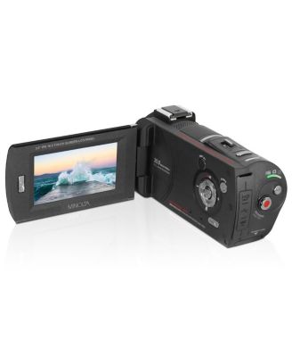 MN4K30NV 4K Ultra HD 30MP 3" Touchscreen Night Vision Camcorder with 4.88mm f/2.2 Lens, Black