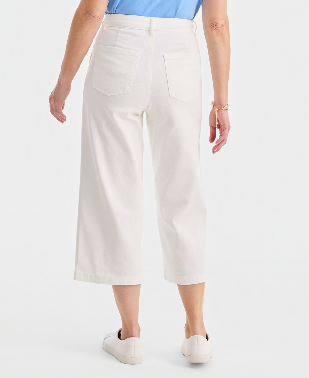 Style & Co Women's Cropped High-Rise Wide-Leg Jeans, Macy's Exclusive