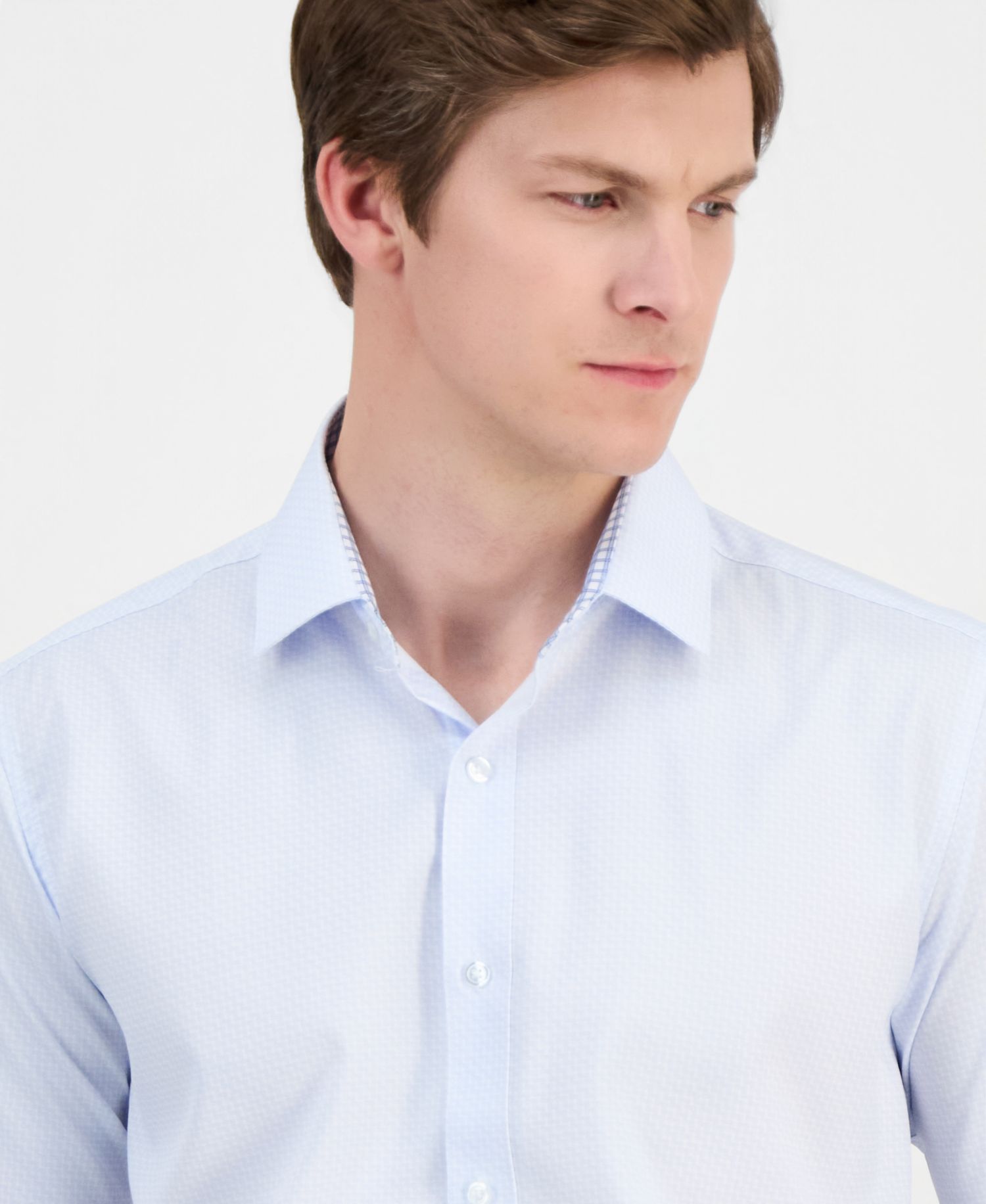 Men's Slim-Fit Performance Four-Way Stretch Dress Shirt