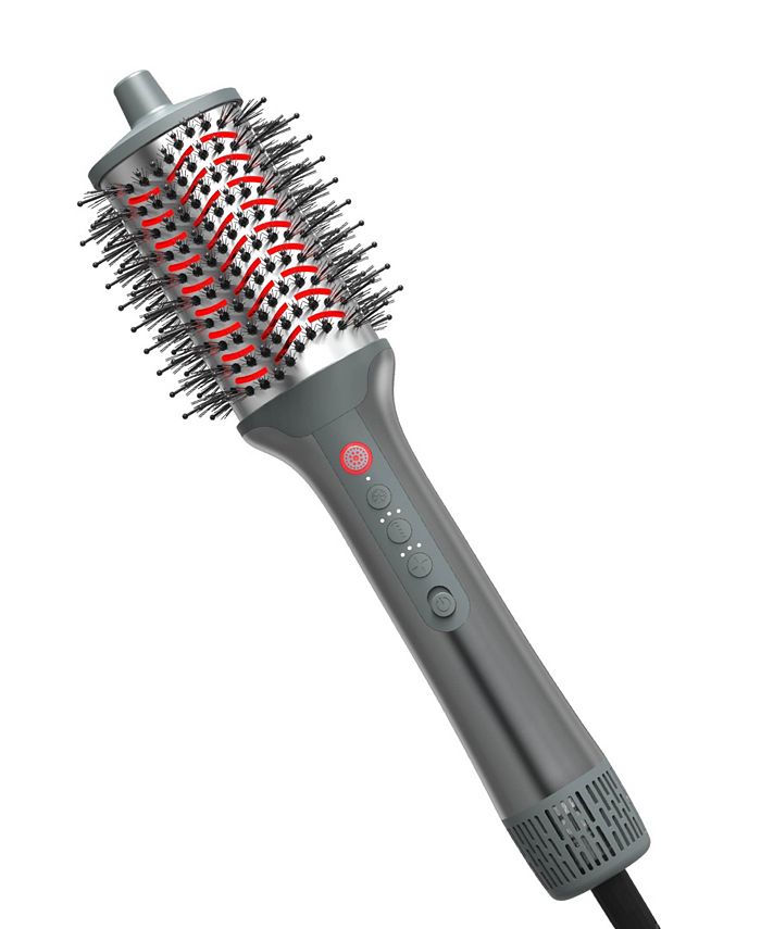 Tzumi Red Light 5-in-1 Dryer Brush and Heat Comb - Gray - No Size