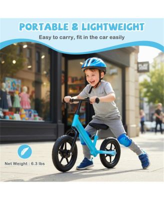 Lightweight Toddler Balance Bike No Pedal Training Bicycle-Blue