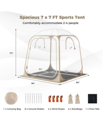 Clear Bubble Sports Tent Pod with Sealed Floor, Waterproof All-Weather Shelter