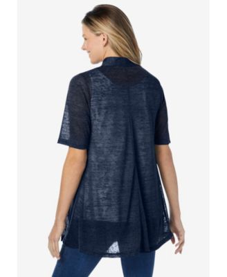 Plus Size Within Lightweight Open Front Cardigan Sweater