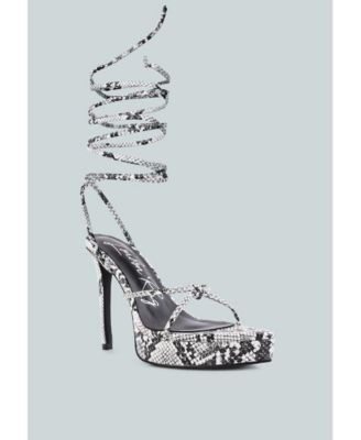 Women's Bondage High Heel Lace Up Sandals