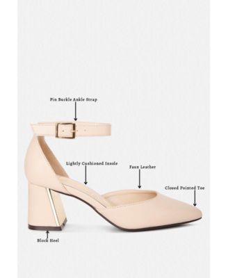 Womens Myla Faux Leather Metallic Sling Heeled Sandals