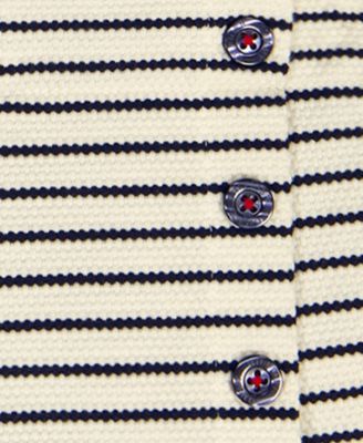 Baby Girls' Popcorn Pique Striped Top and Wrap Skort, 2-Piece Set