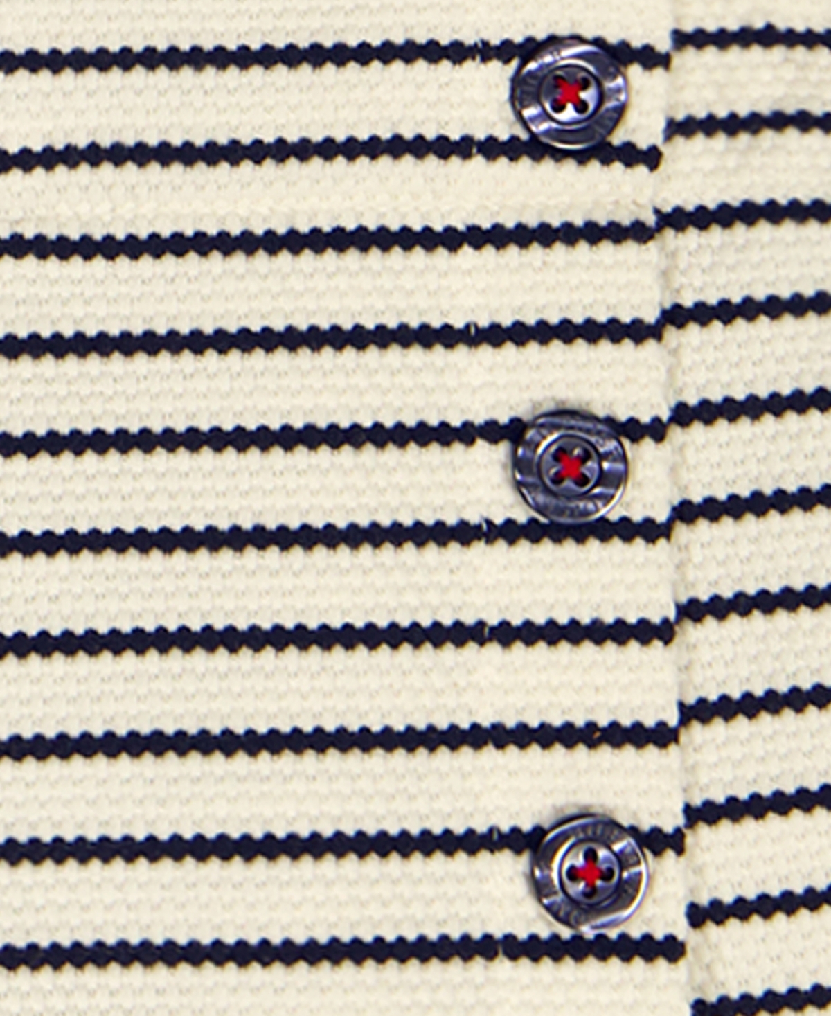 Tommy Hilfiger Baby Girls' Popcorn Pique Striped Top and Wrap Skort, 2-Piece Set