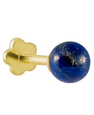 Rose Quartz (5/8 ct. t.w.) Stud Earrings in 14k Yellow Gold (Also Available in Amethyst, Onyx, Lapis, Milky Aquamarine)