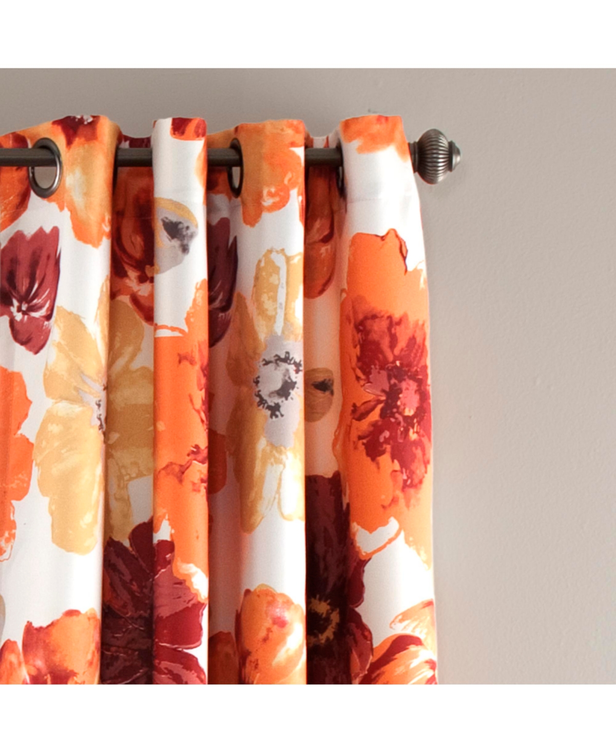 Leah Floral 52" x 84" Curtain Set