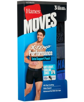Men's Moves XTEMP Performance Boxer Briefs, 3-Pack