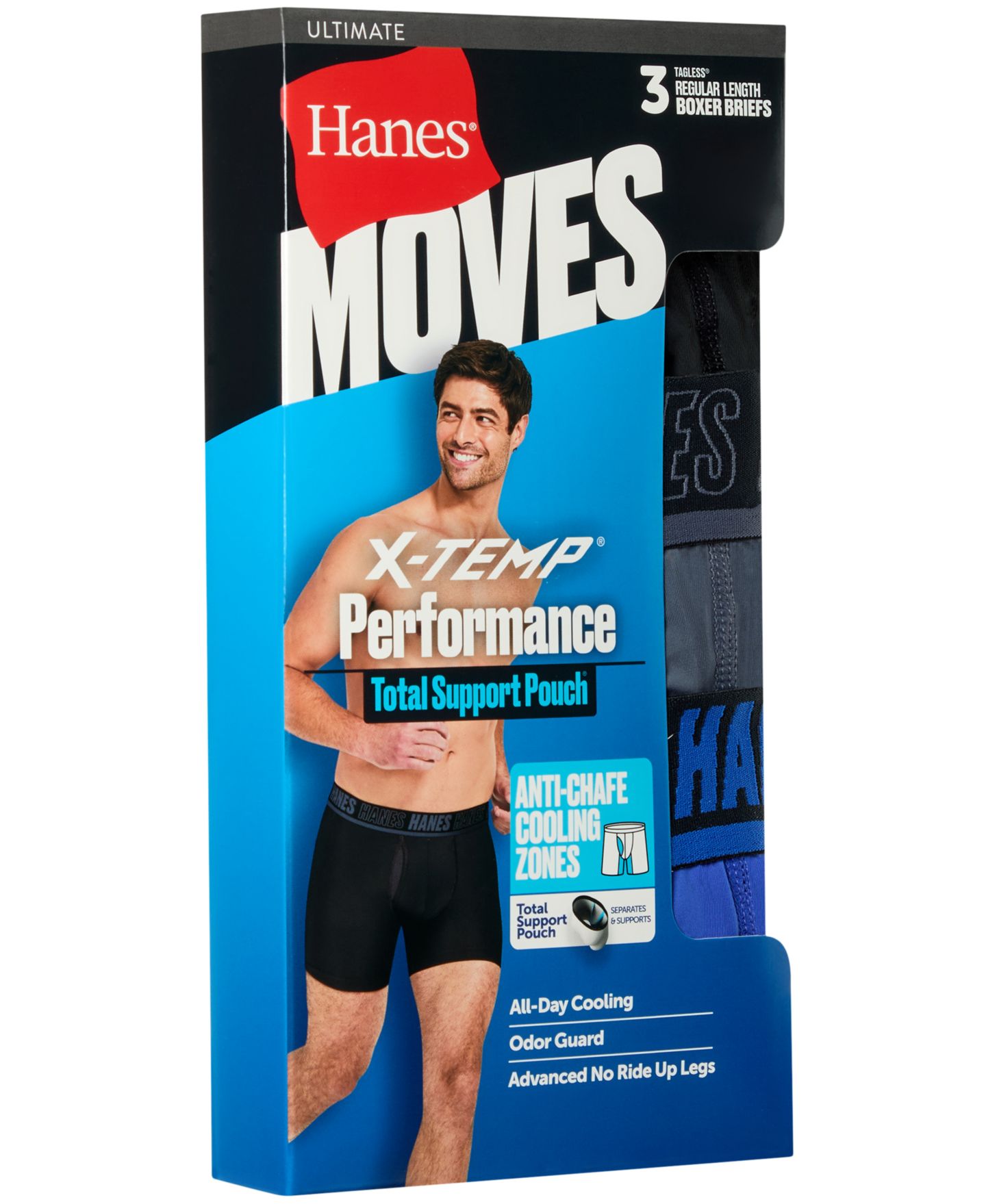 Трусы-боксеры Performance для мужчин, 3 шт. — Hanes, цвет: Assorted Colors — фото 7