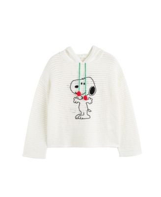 Women's Cotton Snoopy Crochet Hoodie