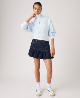 Women's Mid-Rise Flounce Mini Skirt