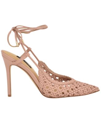 Women's Fessla Woven Tie-Up High Stiletto Pumps