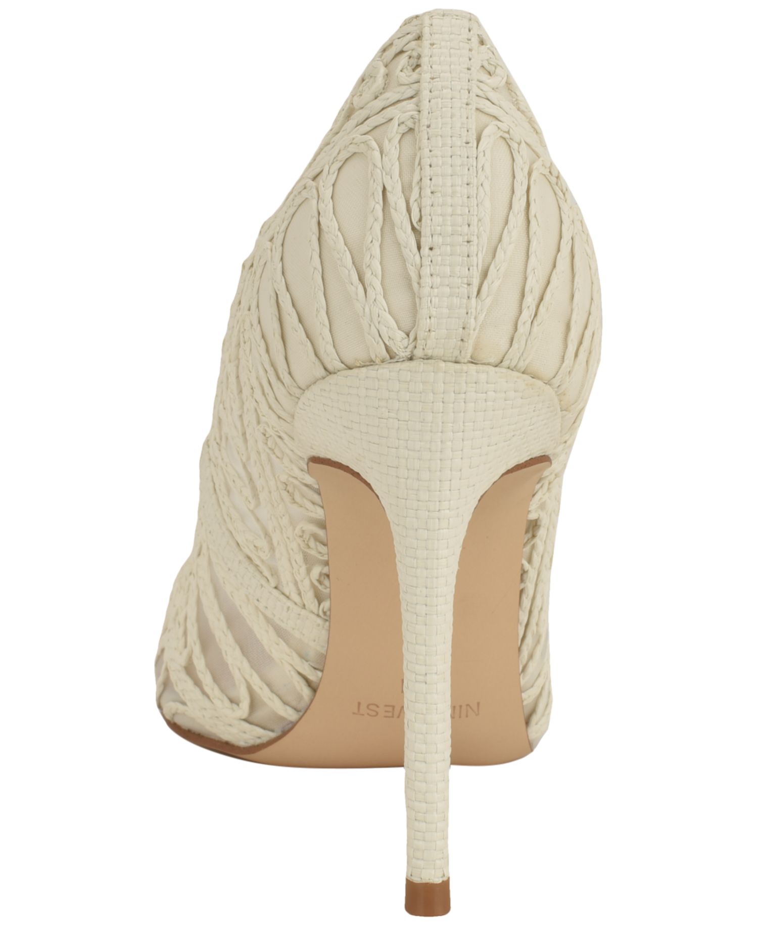 Women's Frista Woven Pointed Toe Stiletto Dress Pumps