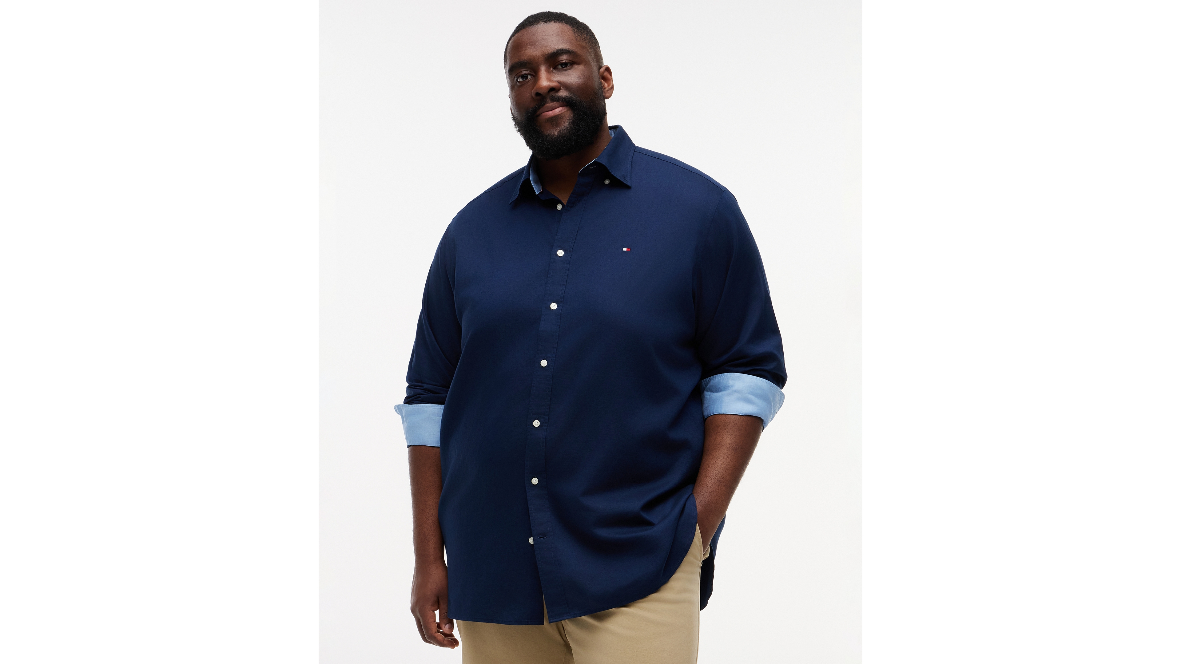 Tommy Hilfiger Men's Big & Tall Button-Down Shirt
