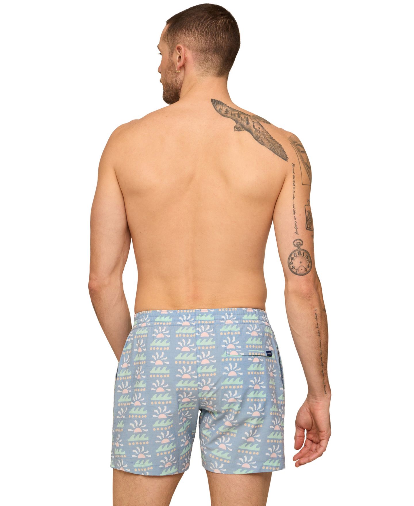 Плавки The Easygoers 5.5" для мужчин — Chubbies, цвет: Пыльный синий — фото 3