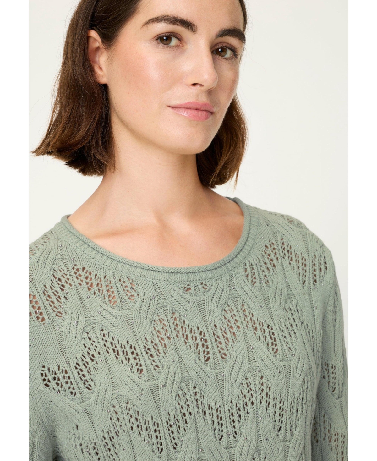 Olsen Women's Artisan Stitch Sweater