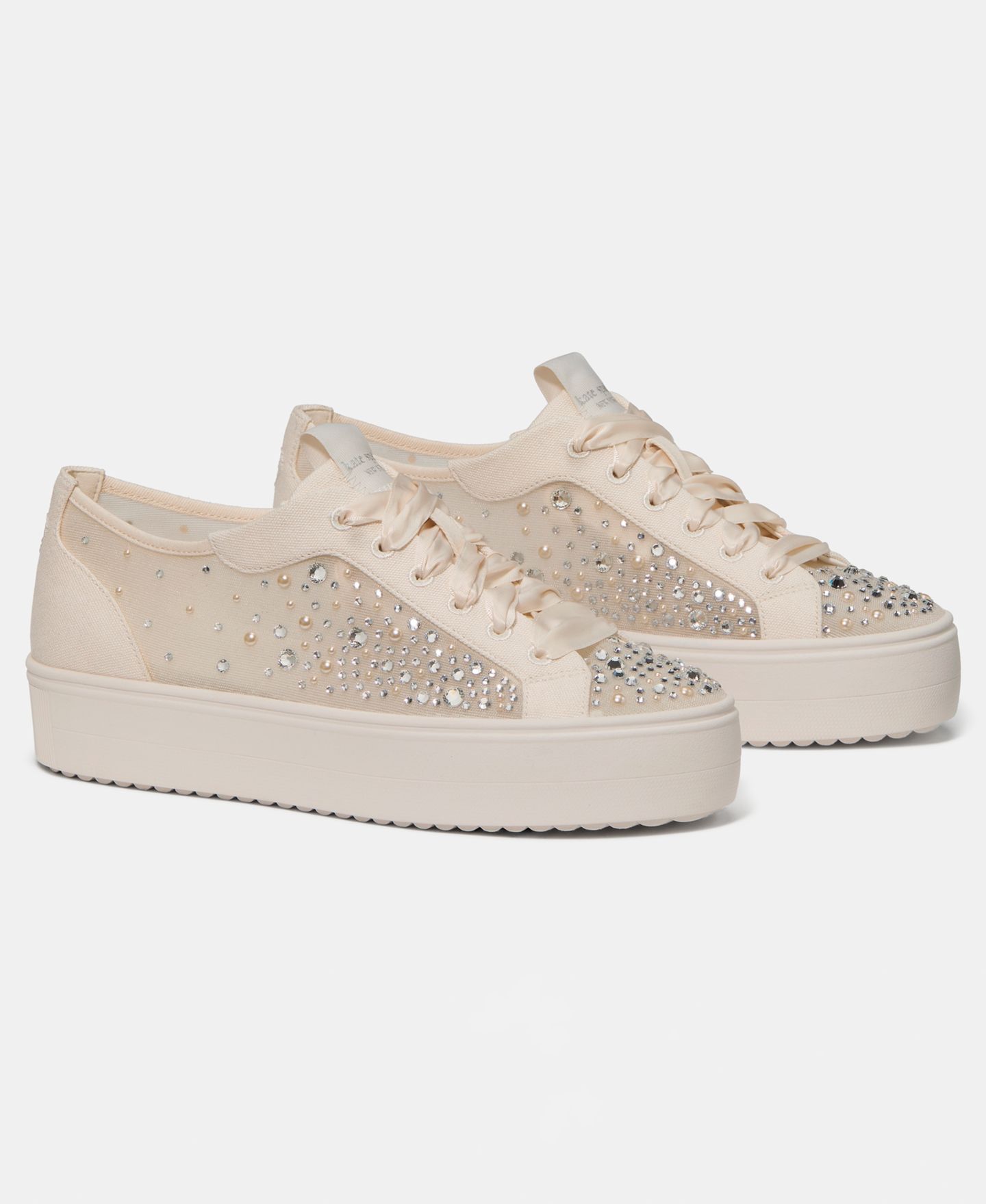 Женские кроссовки kate spade new york Sam Icon Lace-Up Platform, цвет: Кремовый — фото 5